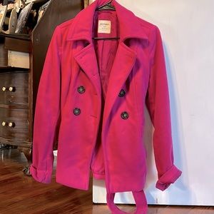 Old navy style wrap fuscia pink jacket
